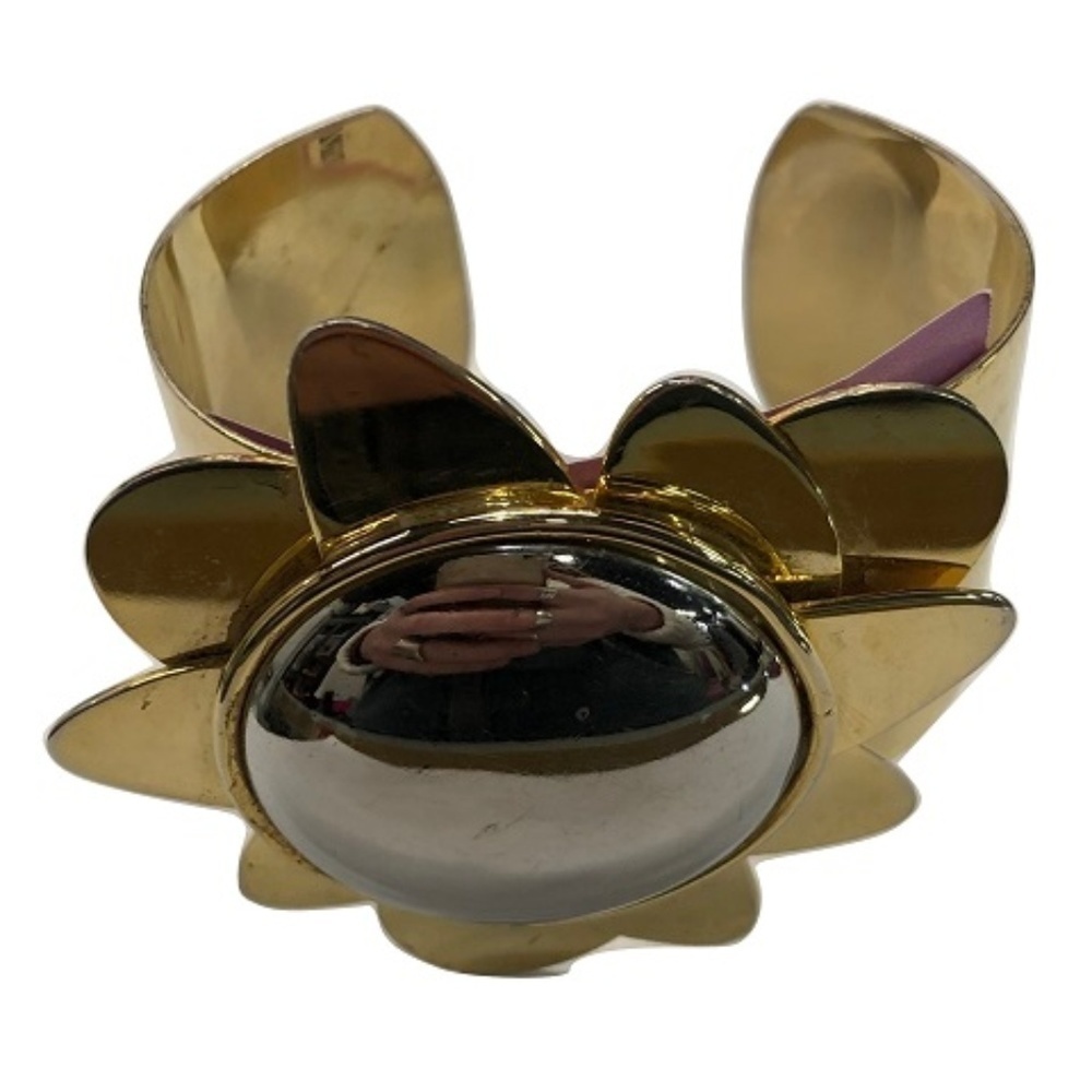 Givenchy Vintage Gold Sun Cuff, Size M - Picture 2 of 4